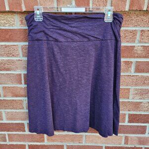 Horney Toad Skater Skirt Women's Size Medium Purple Pull On Knee Length